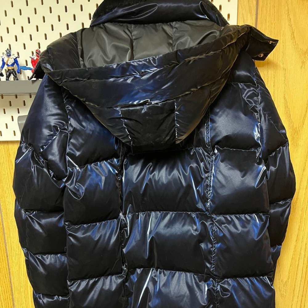 Woodpecker Bumnester Coat, Mens L / All Wet Blue w Gold Trim